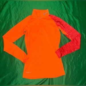 Nike Pro Combat Orange Women's High Neck Sweater size XS